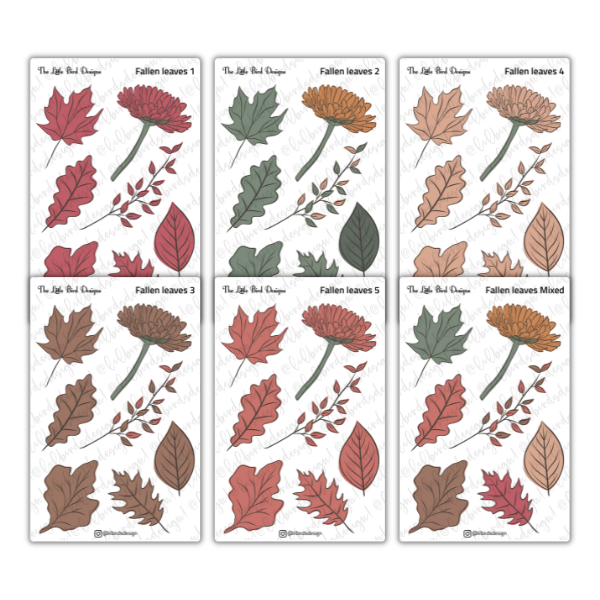 Fallen Leaves Sticker Sheets