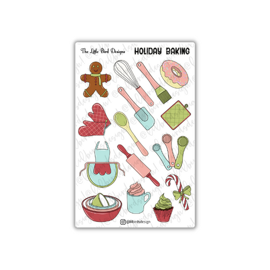 Holiday Baking Sticker Sheet
