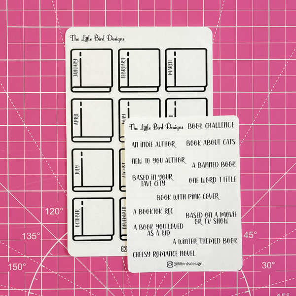 Reading Challenge Sticker Sheet Set