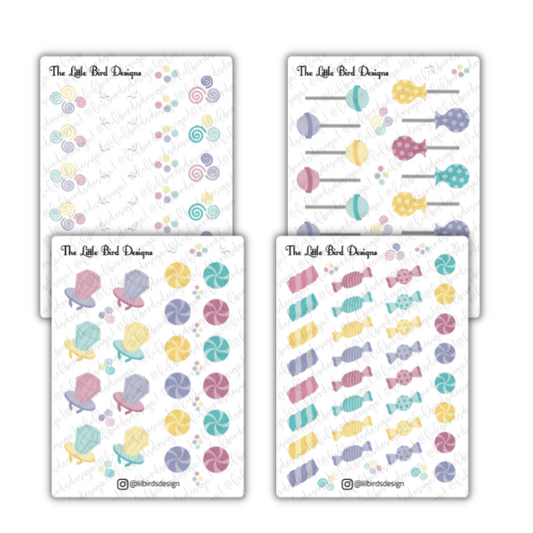 Pastel Candy Sticker Sheets