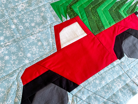 Little Red Christmas Truck Pattern