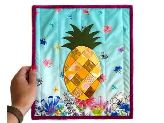 Little Woven Pineapple Mini Quilt