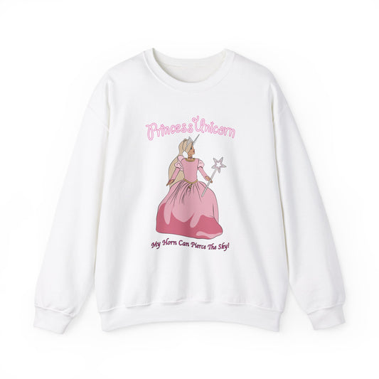White Princess Unicorn Heavy Blend™ Crewneck Sweatshirt