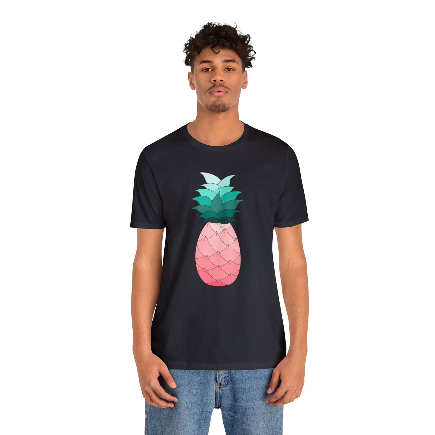 Ombre Pineapple Loose Fit Jersey Short Sleeve Tee