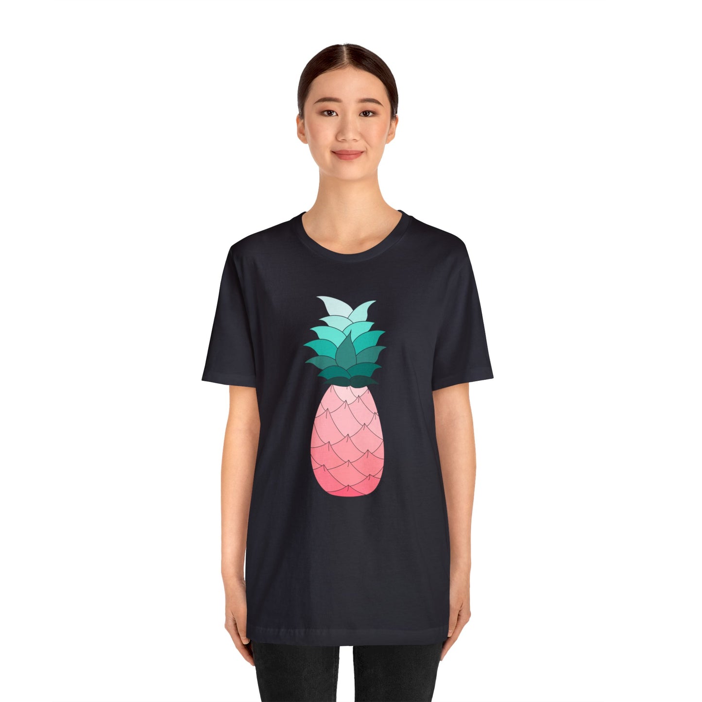 Ombre Pineapple Loose Fit Jersey Short Sleeve Tee