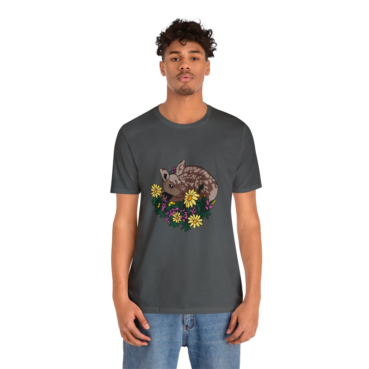 Sweet Deer Loose Fit Jersey Short Sleeve Tee