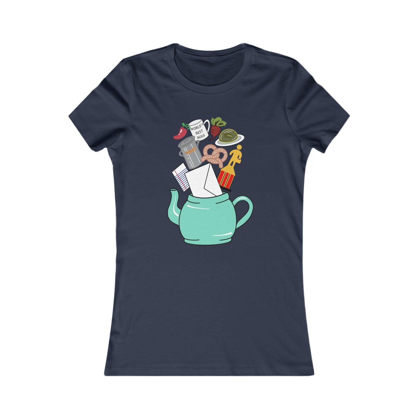 Office Teapot Fitted Tee