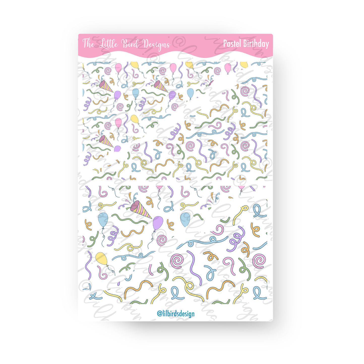 Pastel Birthday - Sticker Sheets