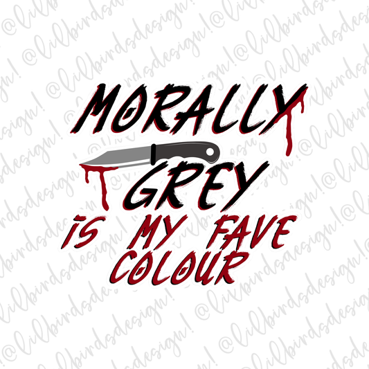 Morally Grey Waterproof Sticker