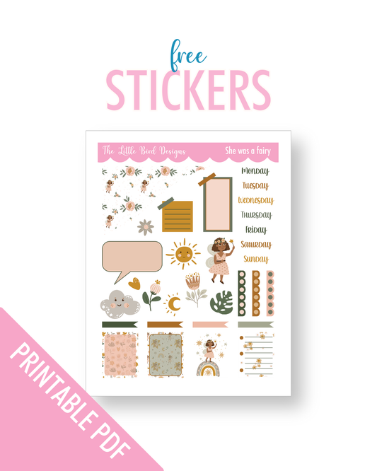PRINTABLE - She Was a Fairy - Freebie