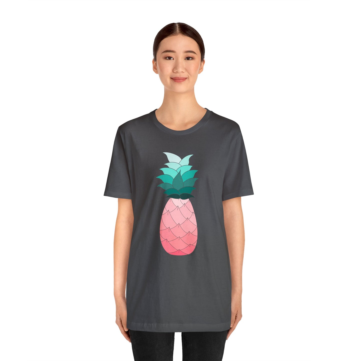 Ombre Pineapple Loose Fit Jersey Short Sleeve Tee