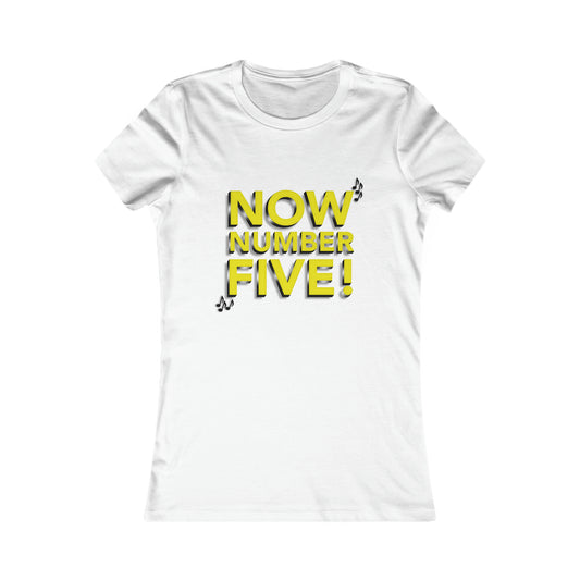 Now Number 5 Fitted Tee