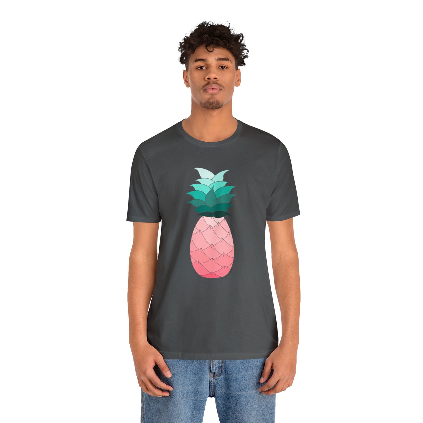 Ombre Pineapple Loose Fit Jersey Short Sleeve Tee