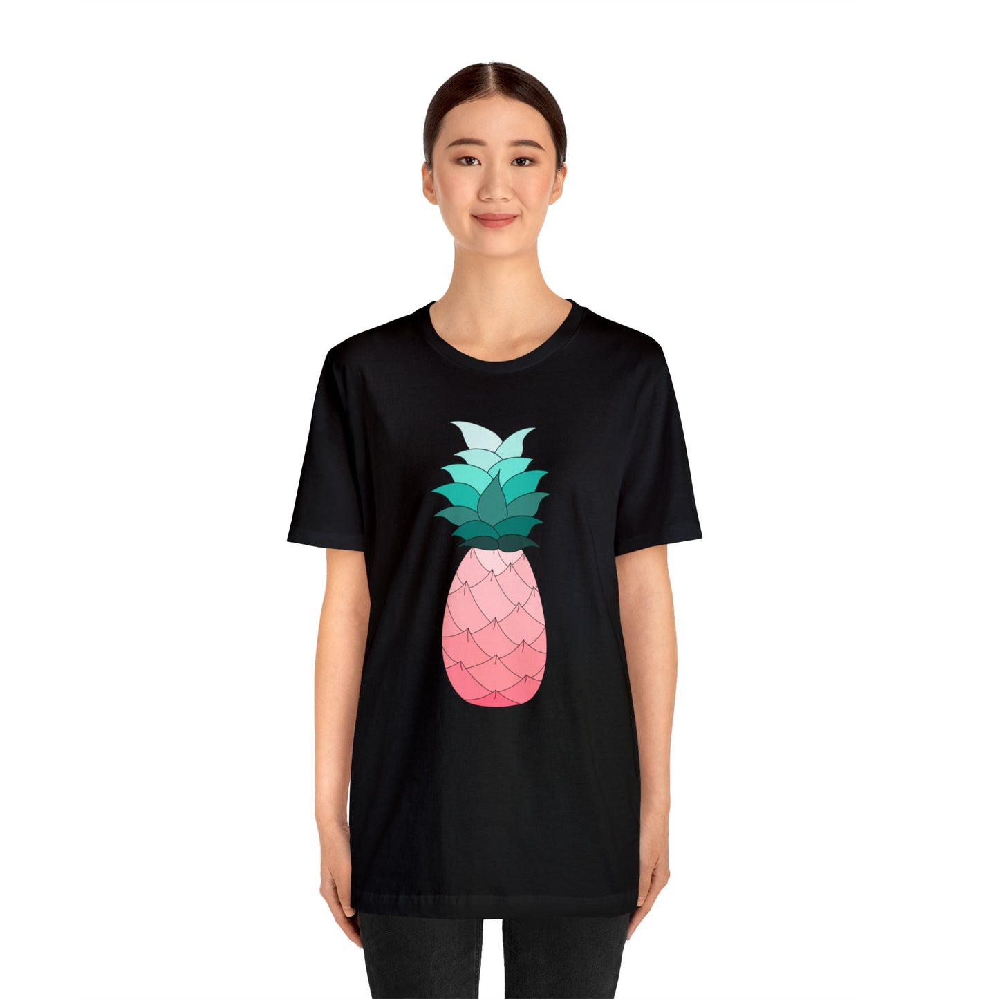 Ombre Pineapple Loose Fit Jersey Short Sleeve Tee