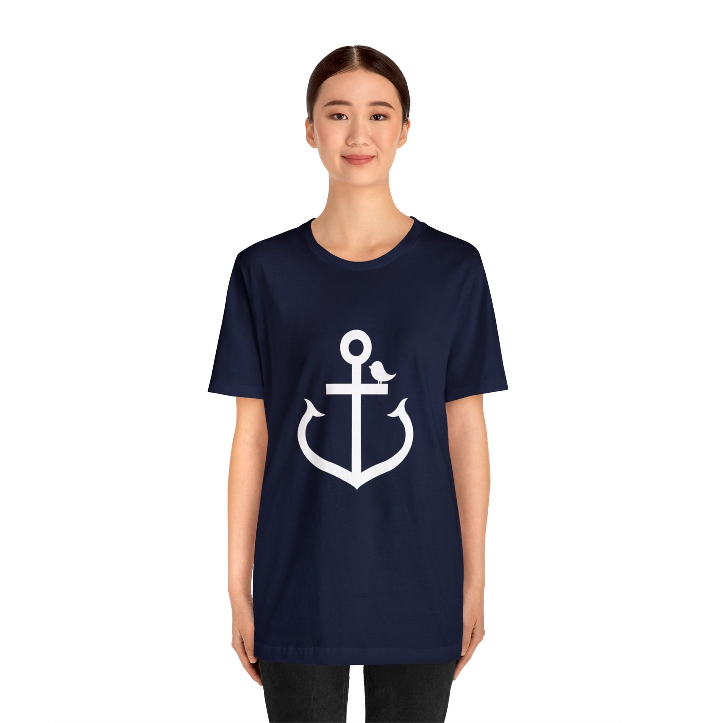 Little Anchor Bird Loose Fiit Jersey Short Sleeve Tee