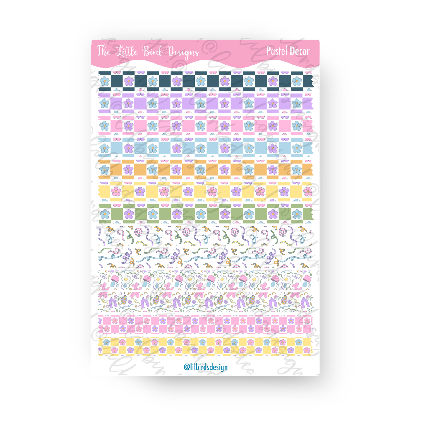 Pastel Decor Sticker Sheets