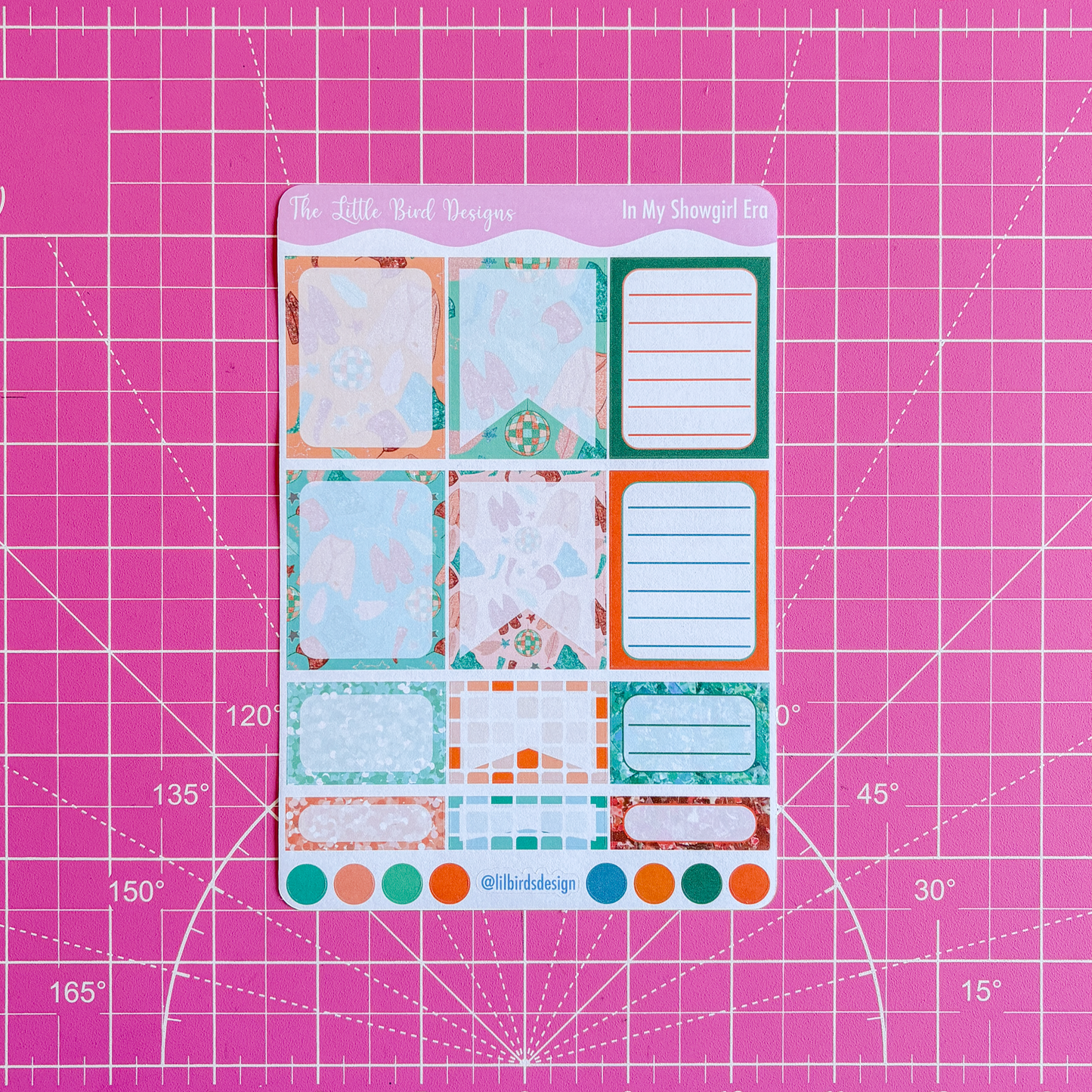 In My Showgirl Era Functional Boxes Sticker Sheet