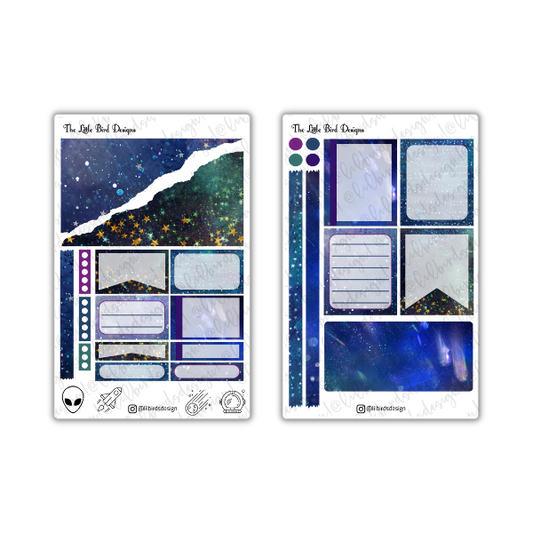 Dark Space – Passion Planner Daily – Sticker Bundle