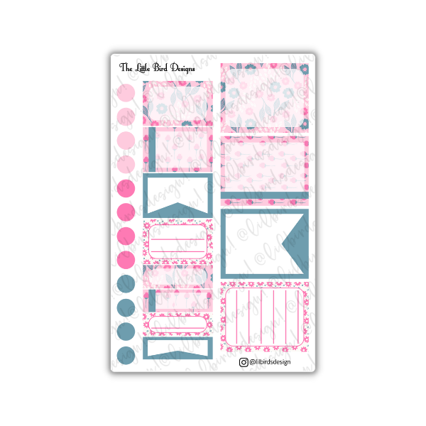 Pink Kindness - Functional Boxes Sticker Sheet