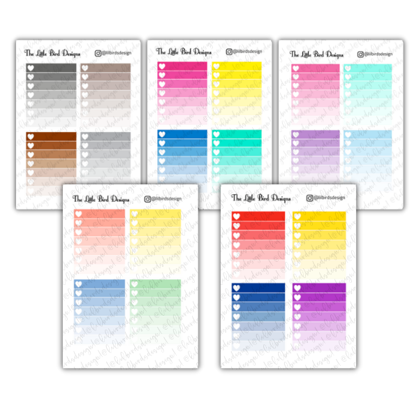 Checkboxes - 2 Options - Sticker Sheets