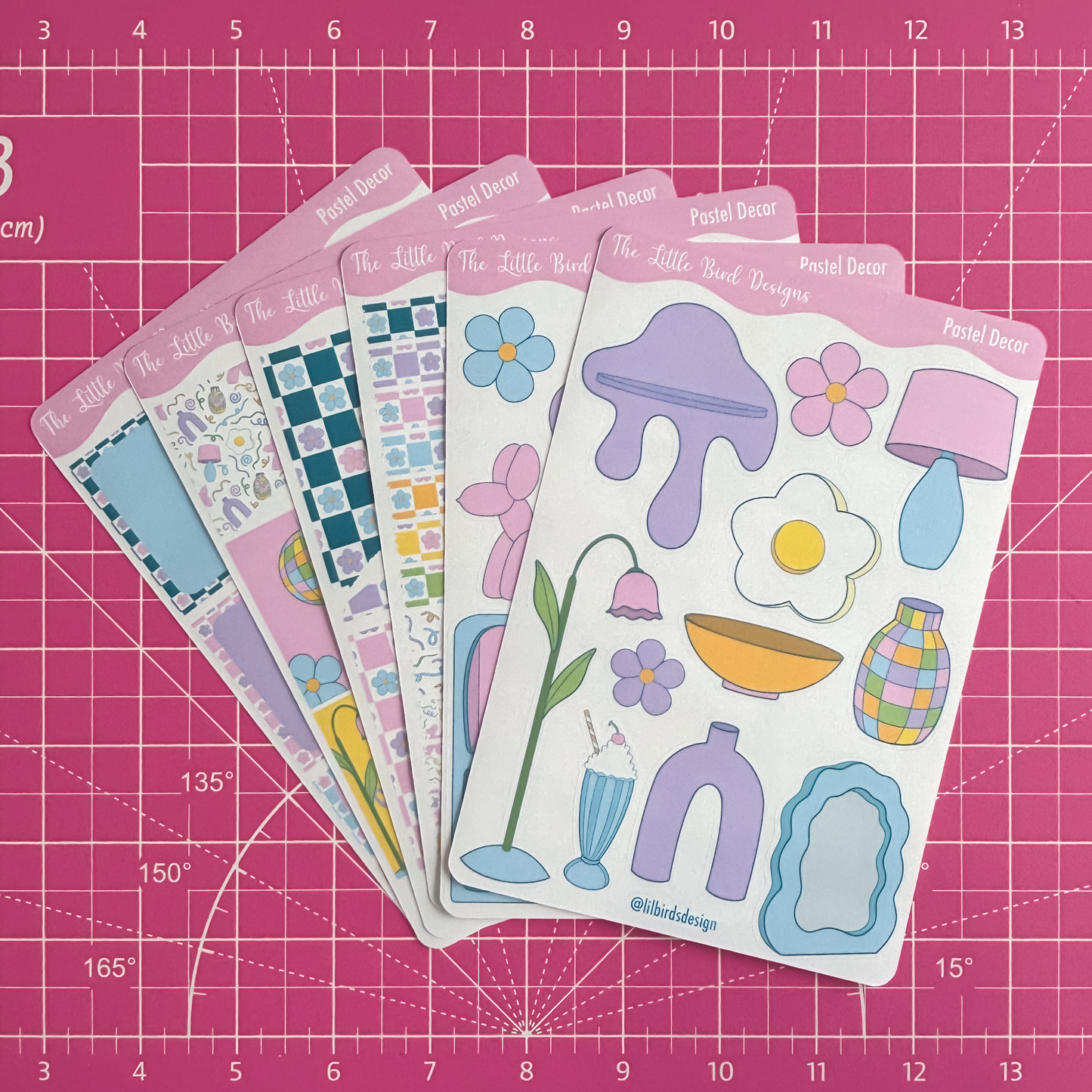 Pastel Decor Sticker Sheets