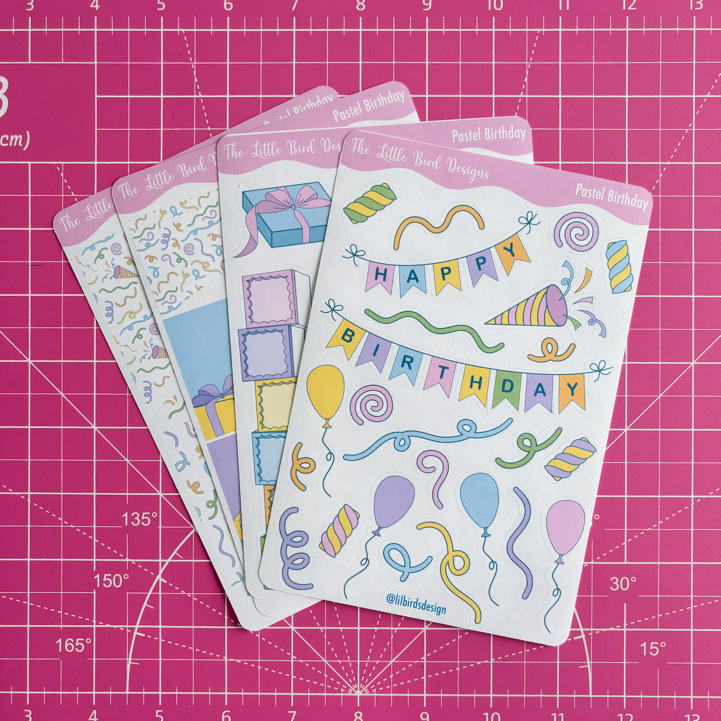 Pastel Birthday - Sticker Sheets