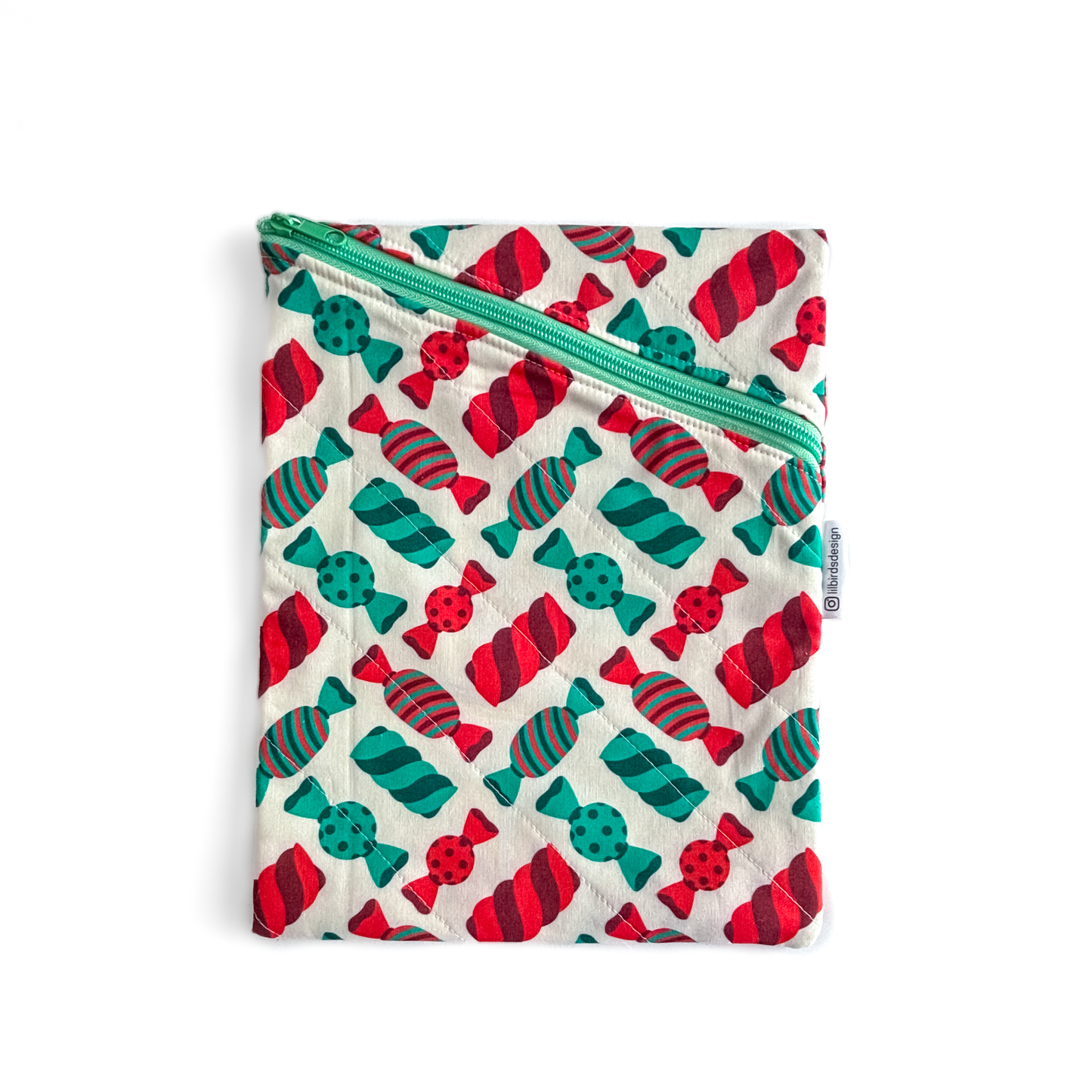 Red and Green Mixed Candy Book Sleeve