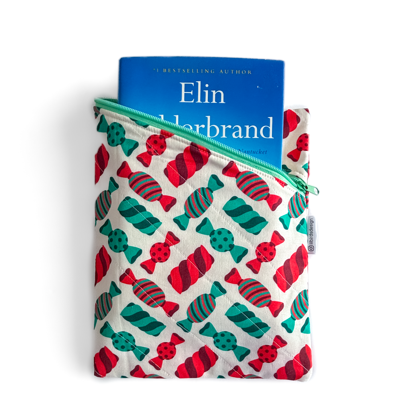 Red and Green Mixed Candy Book Sleeve