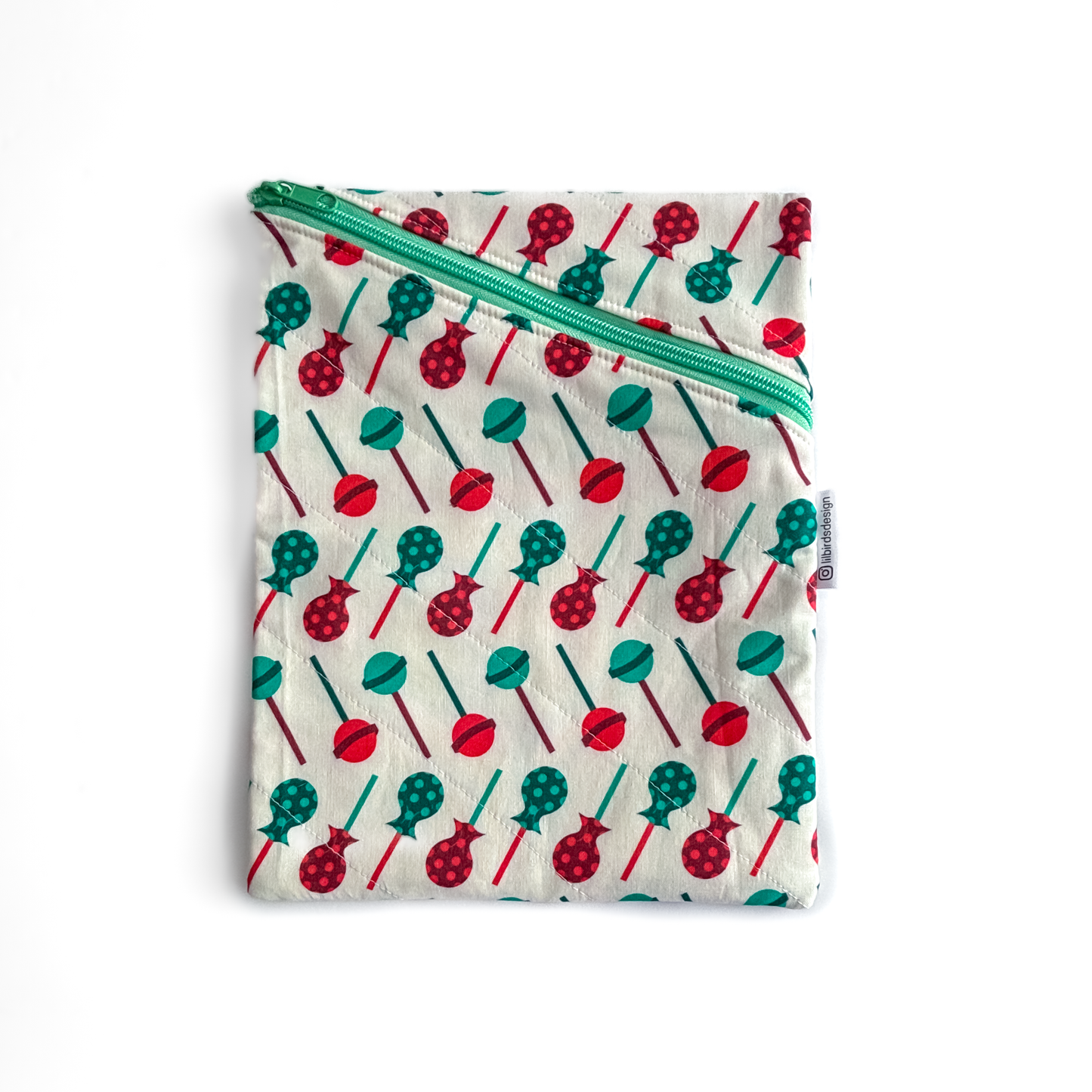 Red and Green Lollipops Book Sleeve