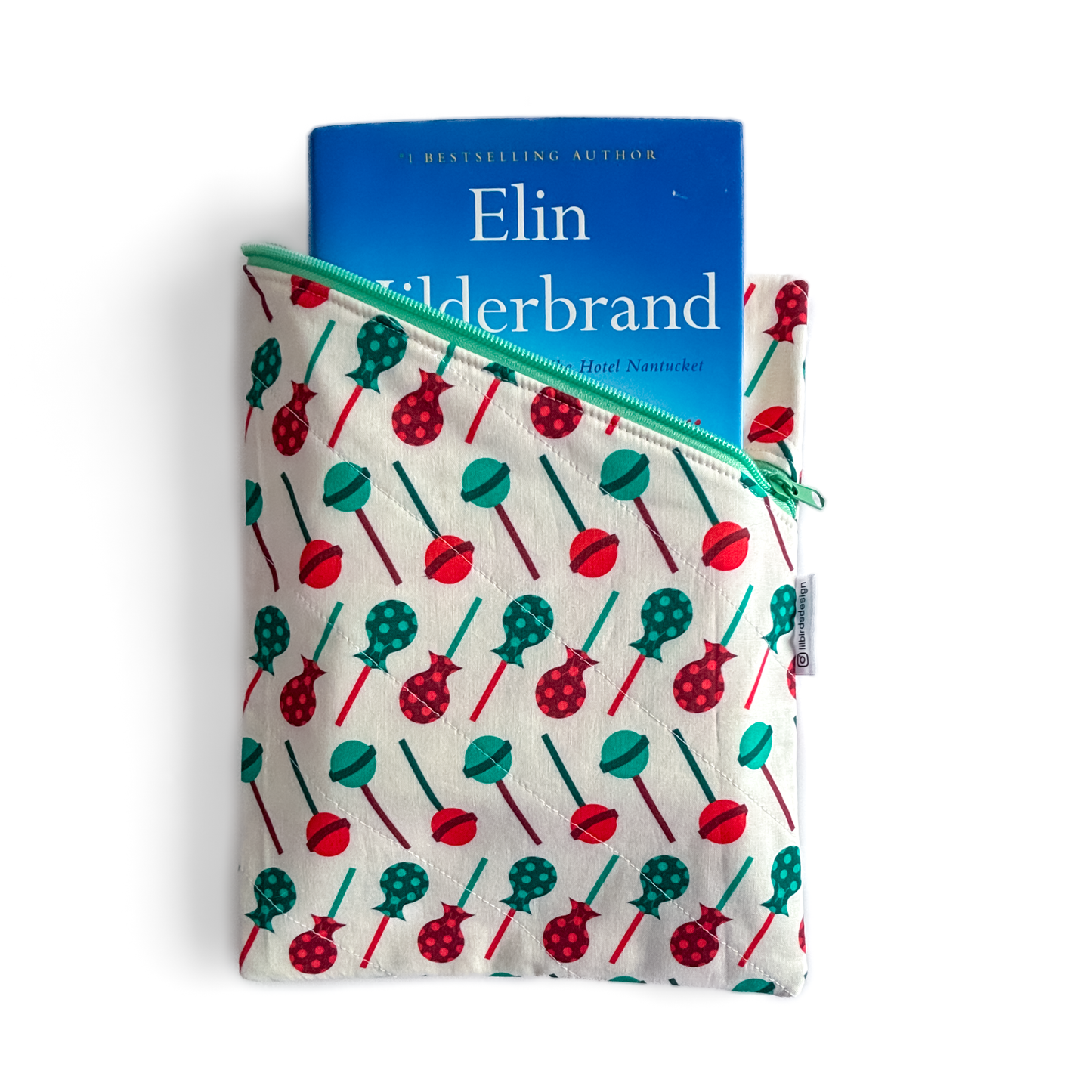 Red and Green Lollipops Book Sleeve