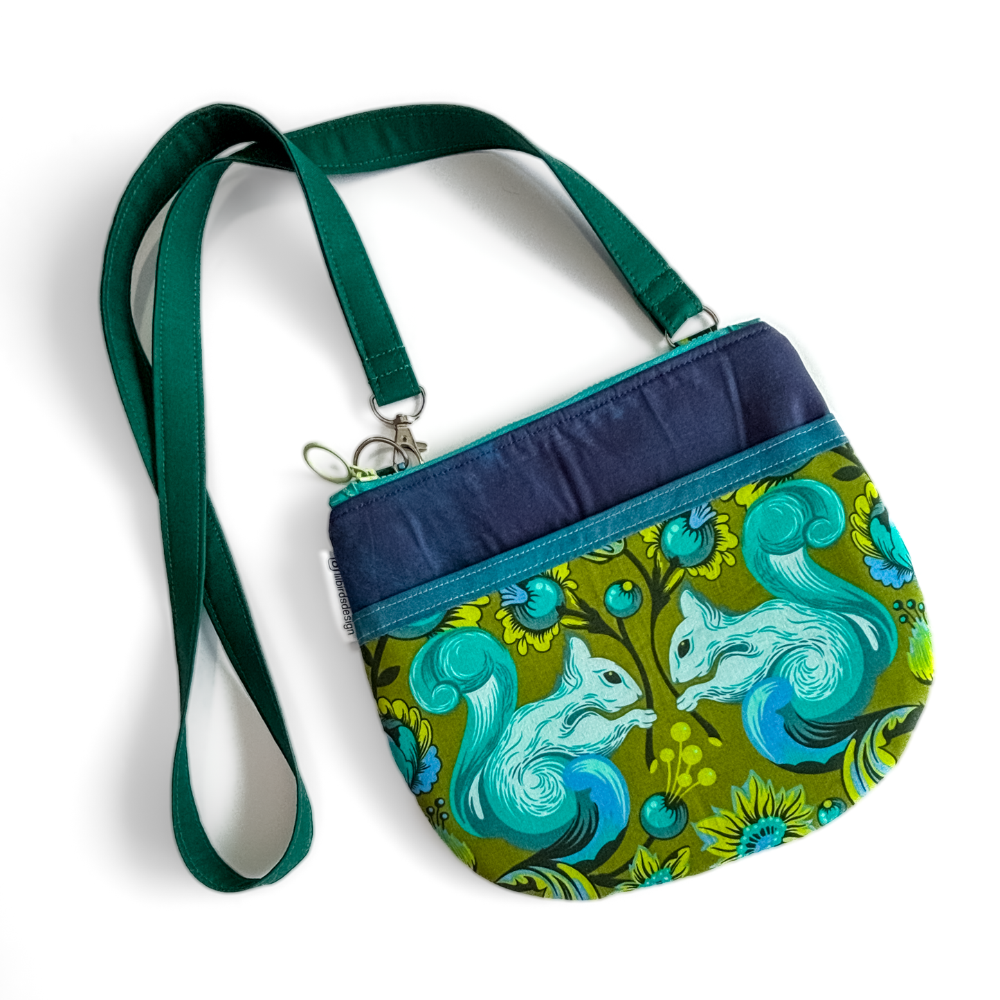 Green Squirrels Sling Bag