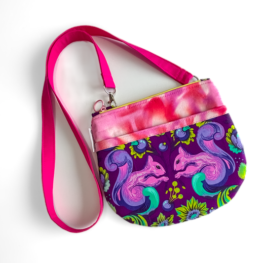 Purple Squirrels Sling Bag