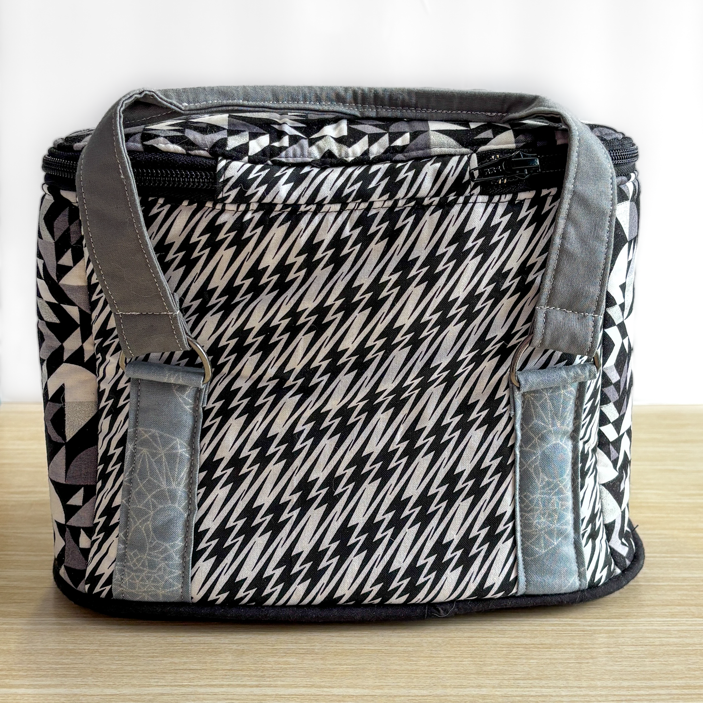 Black and Silver Toiletry Bag