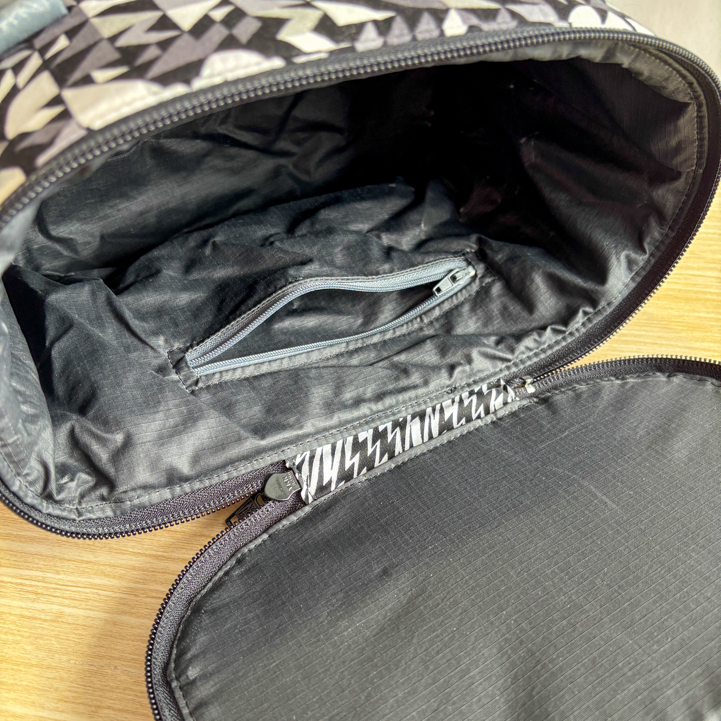 Black and Silver Toiletry Bag