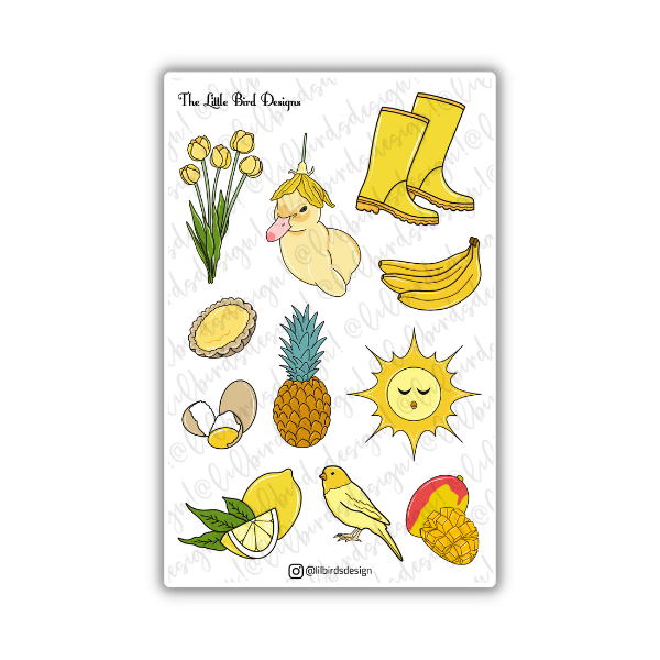 Yellow Things – Sticker Bundle