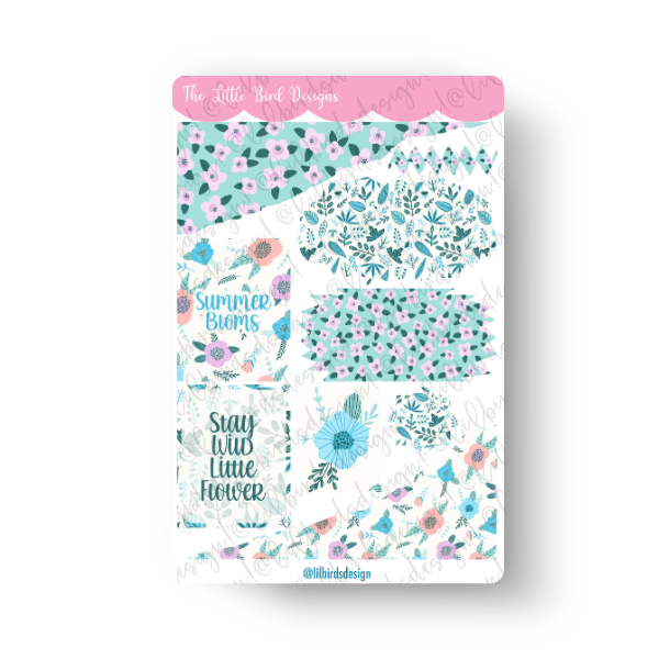 Summer Floral Sticker Sheets