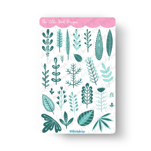 Summer Floral Sticker Sheets