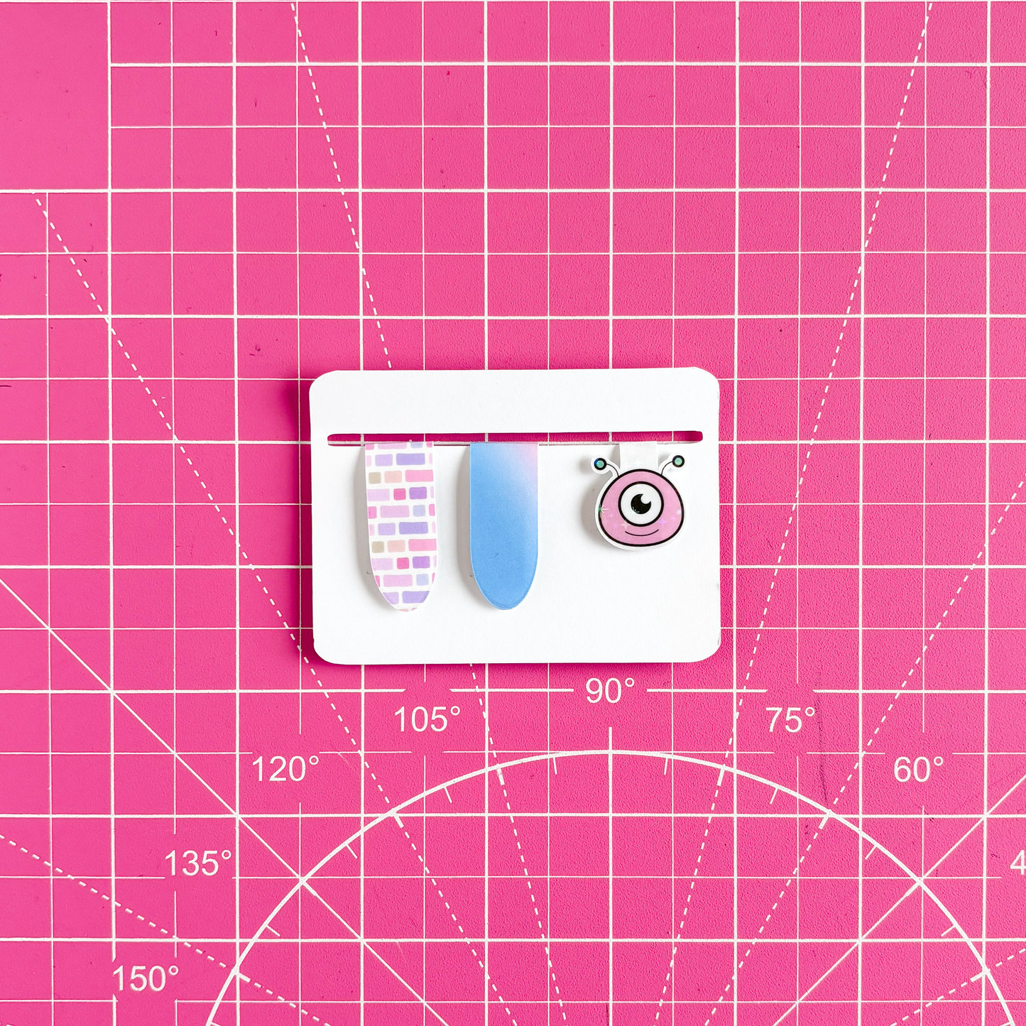 Pink Alien Magnetic Bookmark