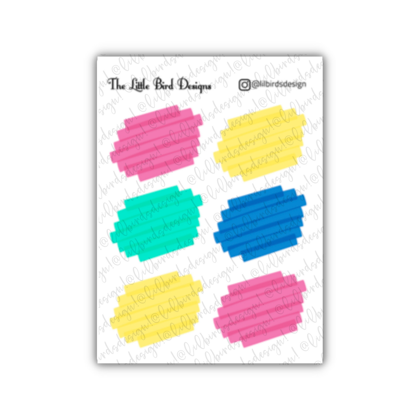 Highlighter Sticker Sheets