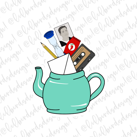 Pam's Teapot Waterproof Sticker