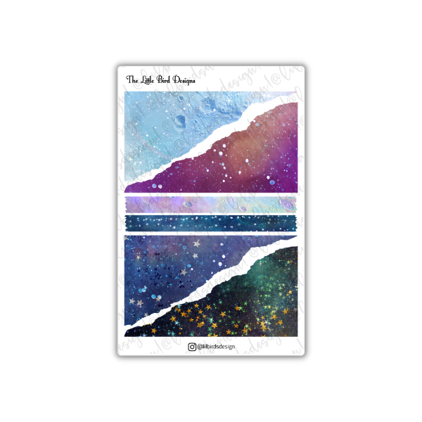 Space Decorative  Sticker Sheets