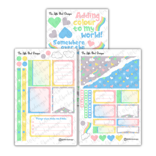 Pastel Rainbow – Passion Planner Daily – Sticker Bundle