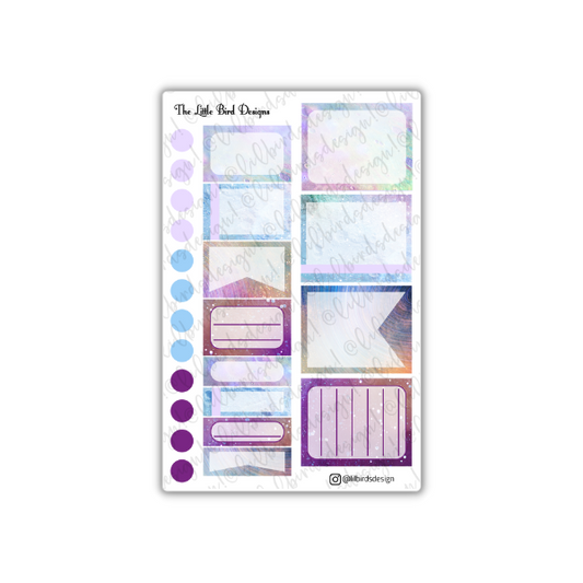 Pastel Space - Functional Boxes Sticker Sheet