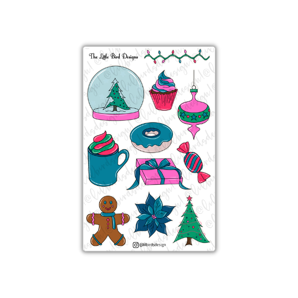 PRINTABLE - Christmas Images Sticker Sheets