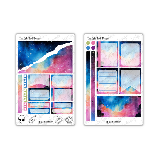 Rainbow Space – Passion Planner Daily – Sticker Bundle