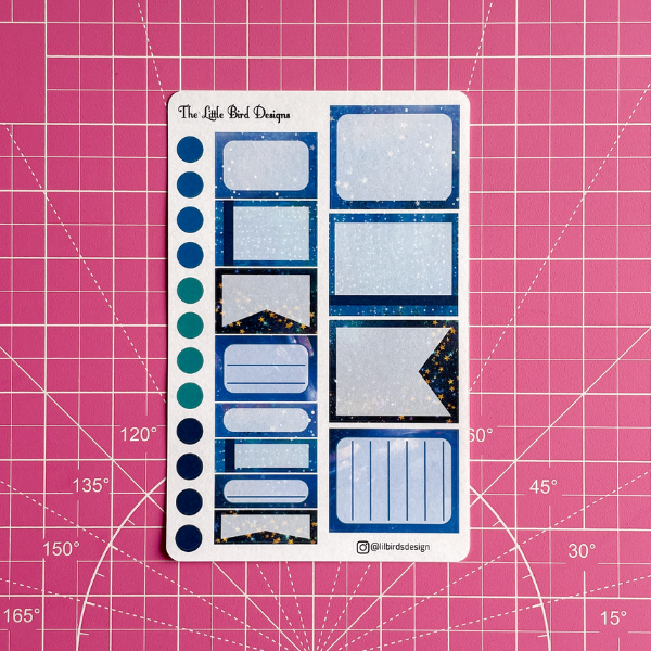 Dark Space - Functional Boxes Sticker Sheet