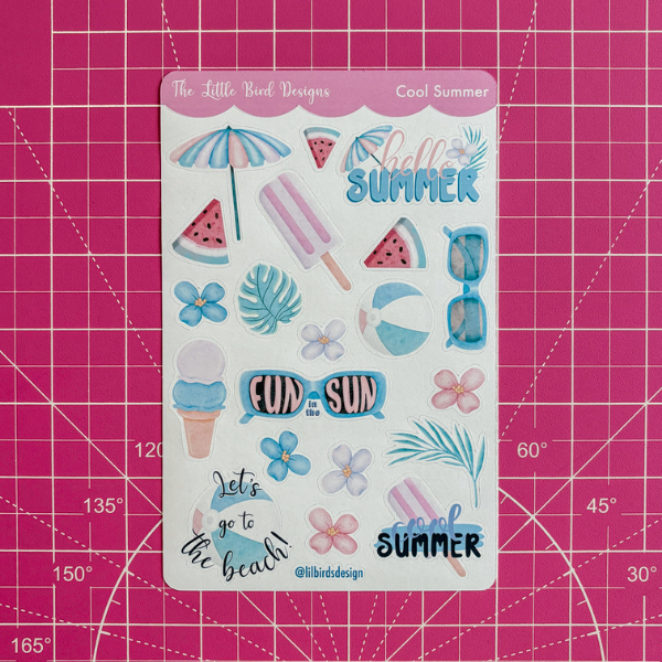 Cool Summer Sticker Sheets