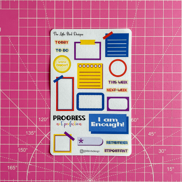 Sticky Notes Sticker Sheets