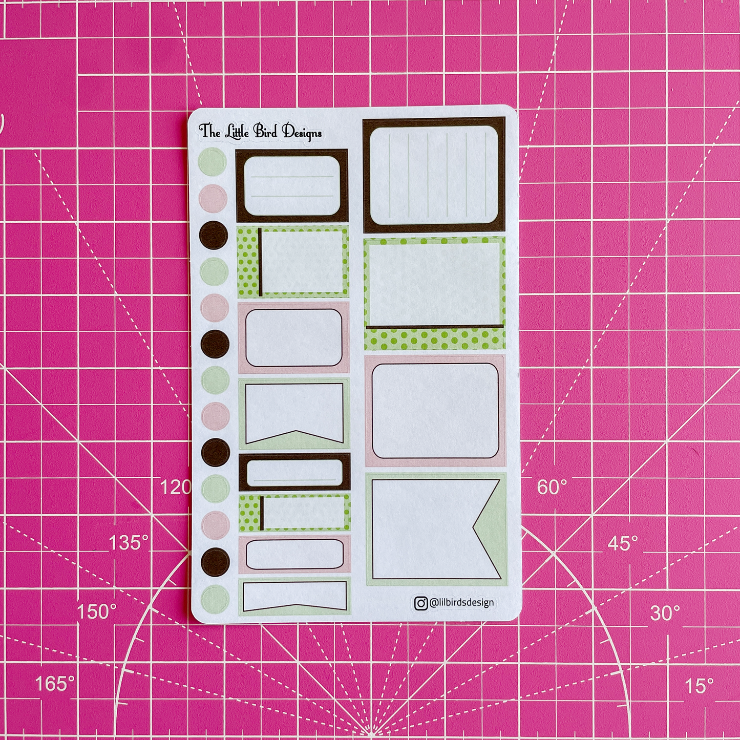 Mint Chocolate - Functional Boxes Sticker Sheet