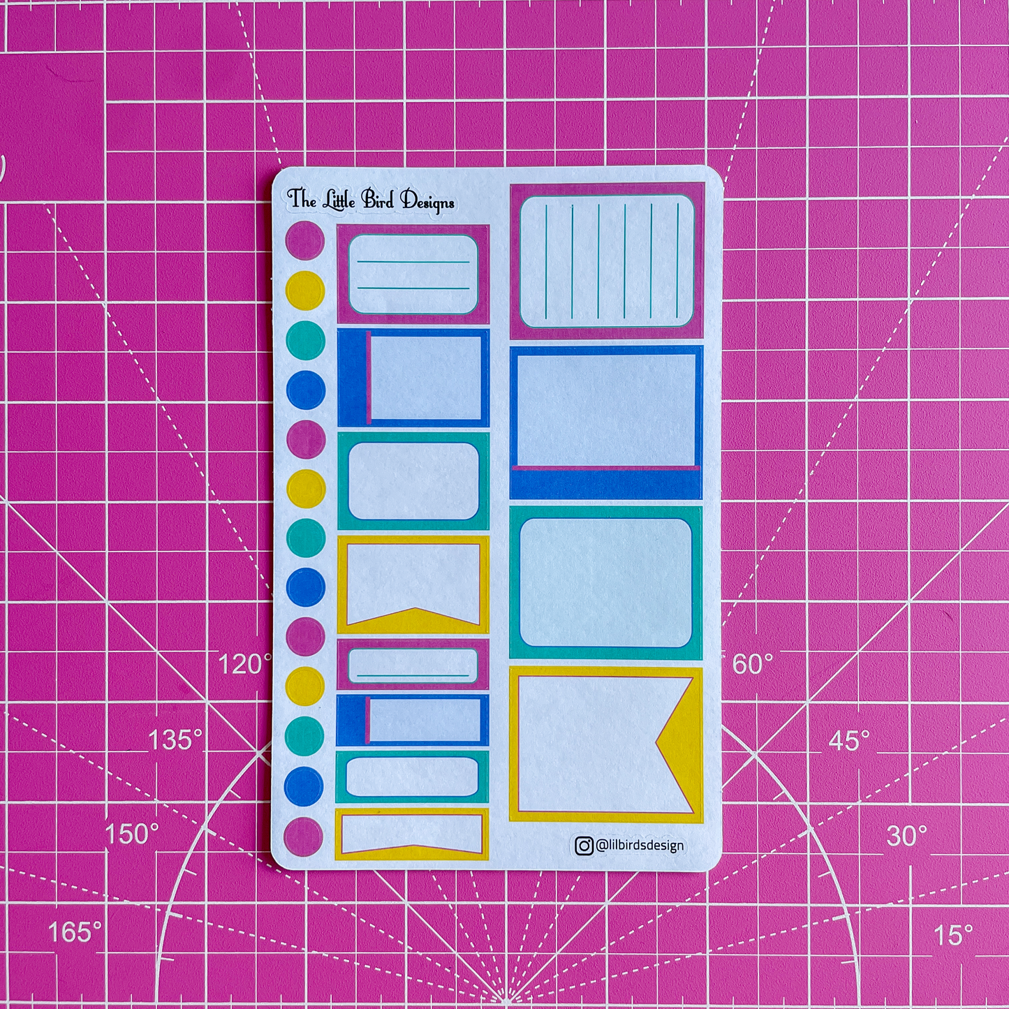 Neon Pastels - Functional Boxes Sticker Sheet